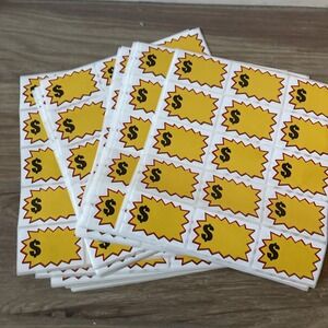 405 Pcs Garage Sale Stickers‎ Removable Adhesive Yard Sale Price Stickers Space